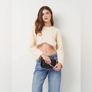 NWT ZARA KNIT CROPPED TOP